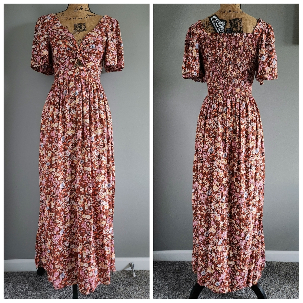 Angie Floral Maxi Dress